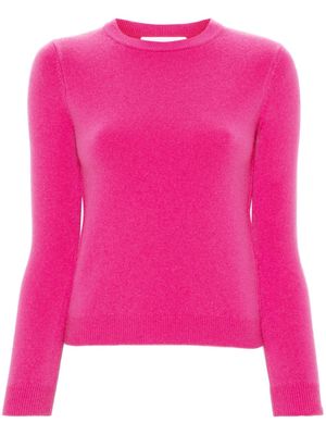 extreme cashmere logo-embroidered fine-knit jumper - Pink