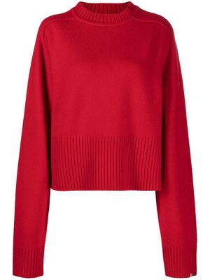 extreme cashmere long-sleeve cashmere jumper - Red