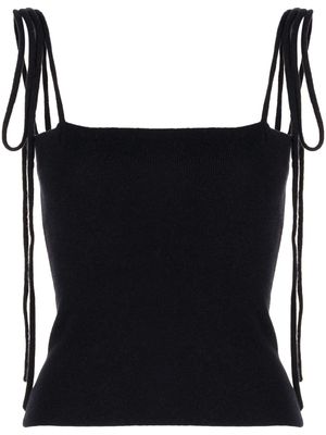 extreme cashmere Love spaghetti-straps top - Blue
