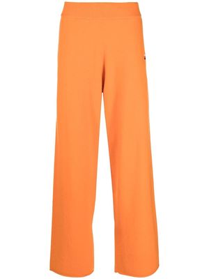 extreme cashmere mid-rise cashmere-blend trousers - Orange