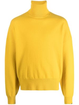 extreme cashmere n°204 Jill roll-neck jumper - Yellow