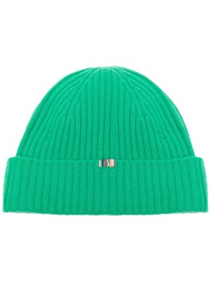 extreme cashmere n°211 ami ribbed-knit beanie - Green