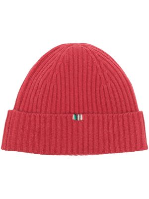 extreme cashmere n°211 ami ribbed-knit beanie - Red