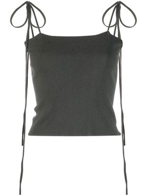 extreme cashmere n°276 Love knitted tube top - Green
