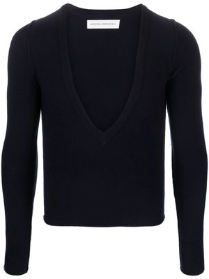 extreme cashmere n°286 V-neck jumper - Blue