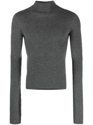 extreme cashmere N°311 Skin logo-embroidered jumper - Grey