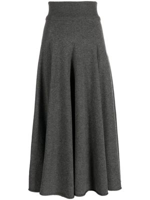 extreme cashmere n°313 cashmere-blend maxi skirt - Grey