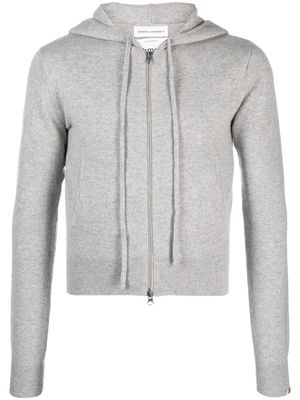 extreme cashmere n°318 Hood zip-fastening cardigan - Grey