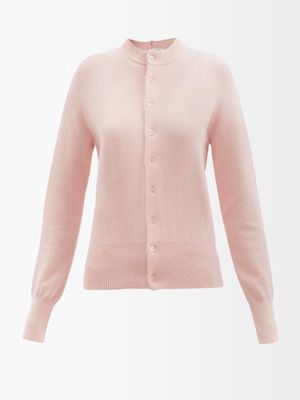 Extreme Cashmere - No.140 Little Game Stretch-cashmere Cardigan - Womens - Light Pink