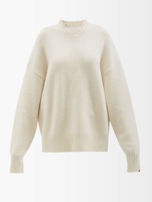Extreme Cashmere - No.205 Him V-neck Stretch-cashmere Sweater - Womens - Cream
