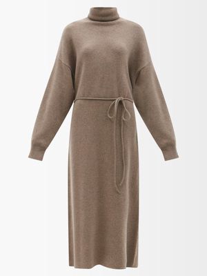 Extreme Cashmere - No.209 Attraction Stretch-cashmere Maxi Dress - Womens - Brown