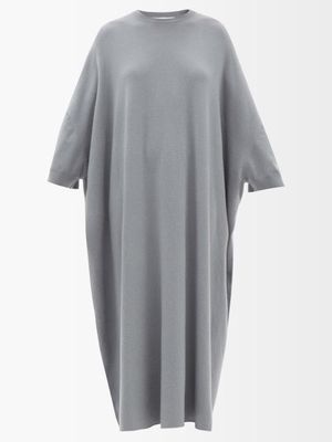 Extreme Cashmere - No.227 Ghost Stretch-cashmere Midi Dress - Womens - Mid Blue