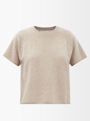 Extreme Cashmere - No.229 Teddy Stretch-cashmere T-shirt - Womens - Light Grey