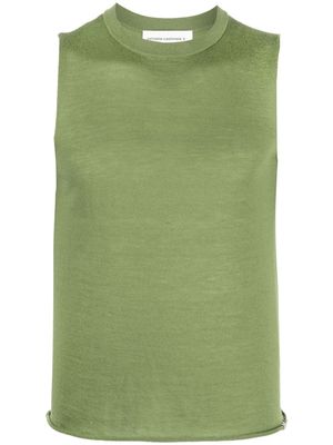 extreme cashmere No.231 Plaisir cashmere vest top - Green