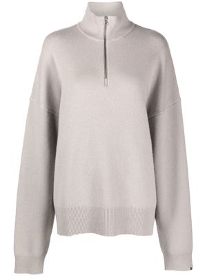 extreme cashmere No. 235 Hike half-zip sweater - Neutrals