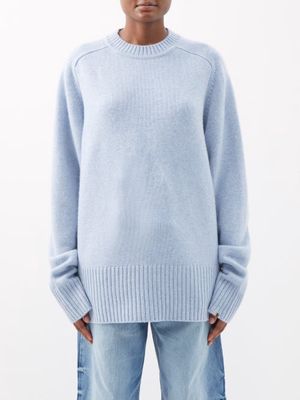 Extreme Cashmere - No.236 Mama Oversized Cashmere Sweater - Womens - Blue