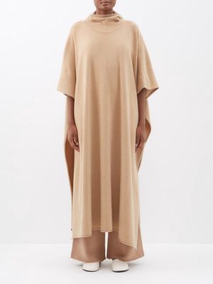 Extreme Cashmere - No.245 Go Hooded Stretch-cashmere Maxi Dress - Womens - Camel