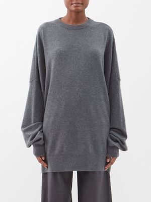 Extreme Cashmere - No.246 Juna Oversized Stretch-cashmere Sweater - Womens - Grey