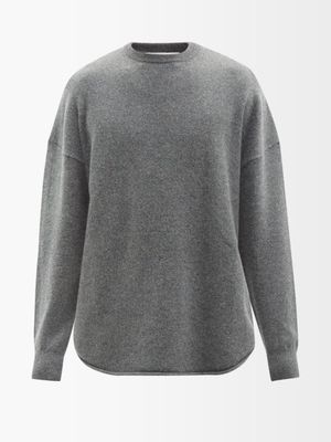 Extreme Cashmere - No.53 Crew Hop Stretch-cashmere Blend Sweater - Mens - Grey