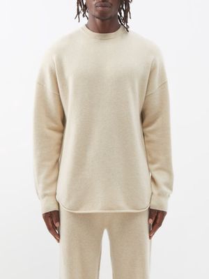 Extreme Cashmere - No.53 Crew Hop Stretch-cashmere Sweater - Mens - Beige