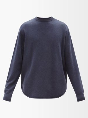 Extreme Cashmere - No.53 Crew Hop Stretch-cashmere Sweater - Mens - Blue