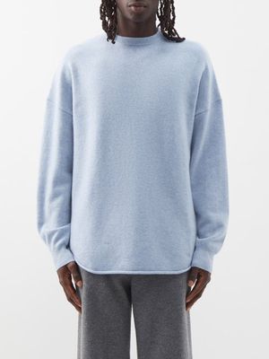 Extreme Cashmere - No.53 Crew Hop Stretch-cashmere Sweater - Mens - Light Blue