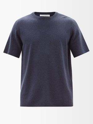 Extreme Cashmere - No.64 Stretch-cashmere T-shirt - Mens - Blue