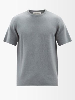 Extreme Cashmere - No.64 Stretch-cashmere T-shirt - Mens - Light Blue