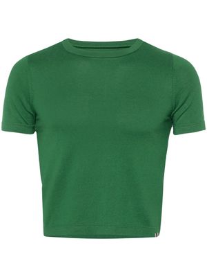 extreme cashmere Nº267 Tina fine-knit T-shirt - Green