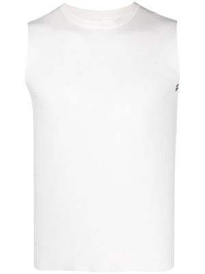 extreme cashmere Nº294 sleeveless cotton-wool jumper - White