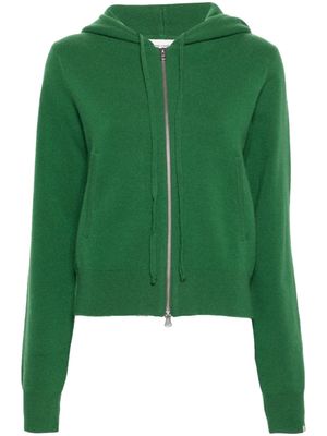 extreme cashmere Nº318 zip-up cardigan - Green