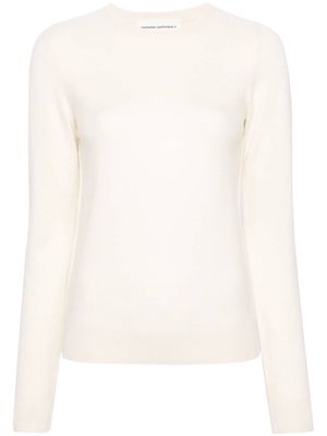 extreme cashmere Nº41 Body cashmere-blend jumper - White