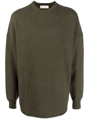 extreme cashmere oversize fine-knit jumper - Green