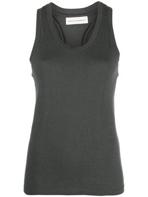 extreme cashmere racerback knitted tank top - Green