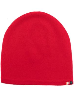 extreme cashmere rib-knit beanie - Red
