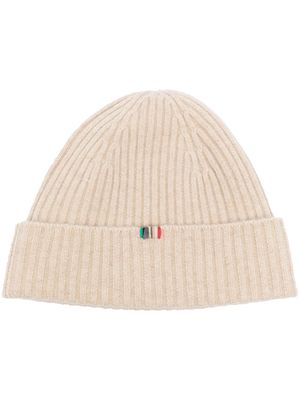 extreme cashmere ribbed-knit beanie - Neutrals