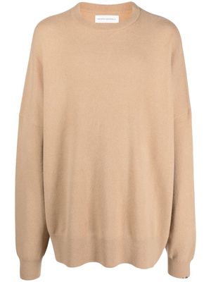 extreme cashmere ribbed-knit oversize jumper - Neutrals