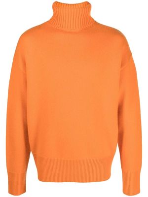 extreme cashmere roll-neck cashmere sweater - Orange