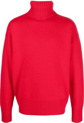 extreme cashmere roll-neck cashmere sweater - Red