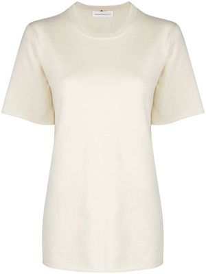 extreme cashmere short-sleeve crew-neck T-shirt - Neutrals