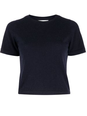 extreme cashmere Tina cropped T-shirt - Blue