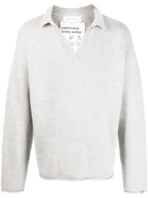 extreme cashmere V-neck cashmere top - Grey