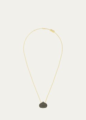 Eye Adore Black Diamond Pave Pendant Necklace, 15mm