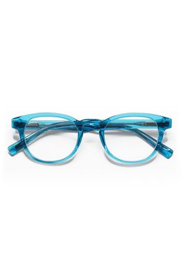eyebobs 47mm Blue Light Blocking Optical Glasses in Turquoise Crystal /Clear
