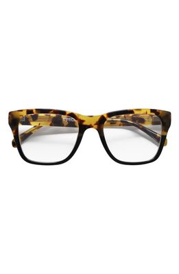 eyebobs Kvetcher 54mm Square Reading Glasses in Tortoise/Black/Clear