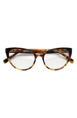 eyebobs Love Good 54mm Cat Eye Reading Glasses in Black Tort Fade/Clear