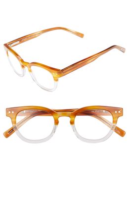 eyebobs Waylaid 46mm Reading Glasses in Amber And Crystal