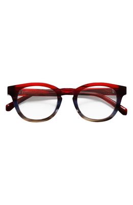 eyebobs Waylaid 46mm Reading Glasses in Red/Blue/Fade/Clear