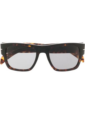 Eyewear by David Beckham Bold tortoiseshell square-frame sunglasses - Brown