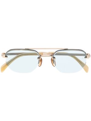 Eyewear by David Beckham DB 1078/S geometric-frame sunglasses - Blue